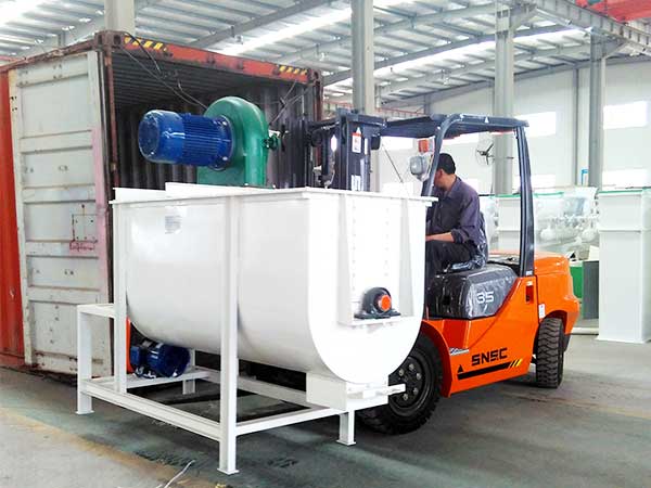 delivery of mixer machine