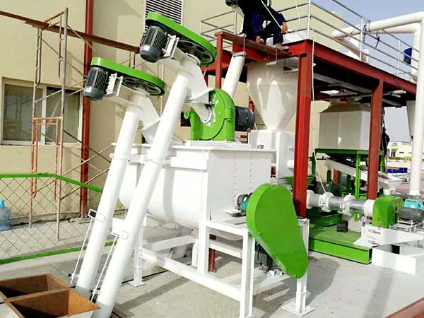 pellet mixer machines installation