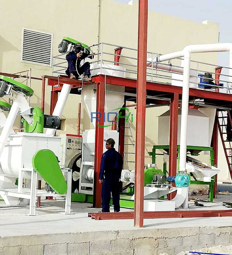 1 ton Fish Feed Production Line In The Philippines