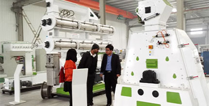 2 ton shrimp feed production line in Indonesia Customers visit 