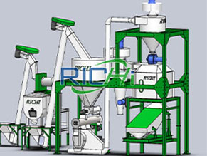 2 ton shrimp feed production line in Indonesia design