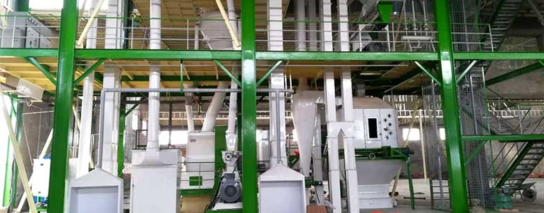 3-5 ton fish and poultry feed production line in India