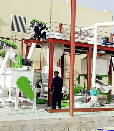 500kg floating fish feed production line