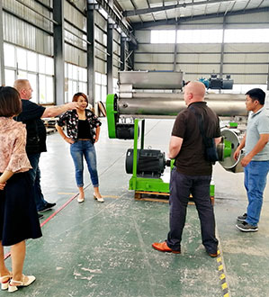 Thai customers visit the factory