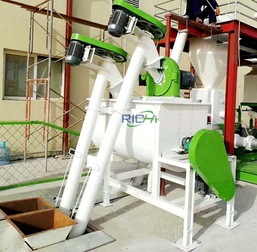 floating fish feed production line mixer