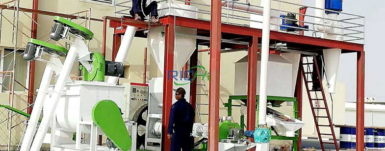 1.5-2 ton fish and shrimp feed production line in Iran